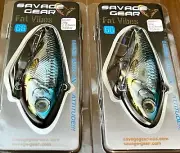 2 Savage Gear Fat Vibes 66 FV-66-BC Lipless Crankbait Lures BLUE CHROME