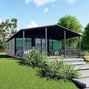 Folding Container Cabin with Waterproof Panels and Energy-Efficient Design, Mobile Tiny House Kits, Great for Mining Camps, Retreats, or Temporary Offices