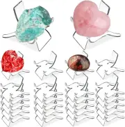(24 PCS）Display Stand,Acrylic Rock Display stands,Clear 1.5 x 1.18 x1.33 inch