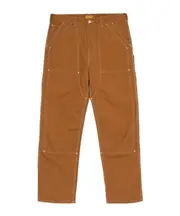 Duck Work stitch-detail cargo pants S,M Brown