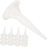 LALAFINA 50pcs Caulking Glue Head Nozzle Applicator Tool Soft Tips for Precise Application Structural Adhesives Sealants and Epoxy for Home Repairs and Crafting