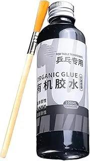 Table Tennis Racket Glue Kit - Racket Cleaner 100ml with Brush | Table Tennis Racket Glue for Player Training, Easy Application, Maintenance