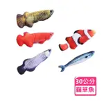 30CM 貓草魚 貓薄荷魚(仿真魚 貓解悶玩具 貓玩具)