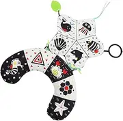 Prone Bed Pillows for Babies Black and White Educational Tummy Time Cotton Plaything Colorful Pp Cotton