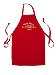 Don't Worry It's an ALEXANDRA Thing - Unisex Kids Apron - Surname Custom Name