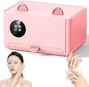Baby Wipe Warmer with LCD Display, Wet Wipes Dispenser, 42-65℃ 4-Gear Adjustable Temperature, 24H Constant Temperature, Portable Wet Wipe Insulation Box for Baby Wipe, Facial Mask, Vehicle, Office