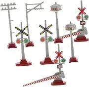 LALAFINA Model Train Accessories Miniature Signal Lights for Railroad Architectural Model Lighting