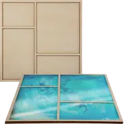 Urban Crafter Square Plywood Panel for Resin Art 25 x 25 x 0.6cm
