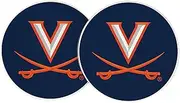Desert Cactus University of Virginia Car Coaster Cavaliers UVA Wahoos Absorbent Sandstone Car Cup Coasters Set of 2 (Design A)