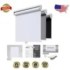 Functional Cordless Blackout Blinds - White Roller Shades for Home and Office