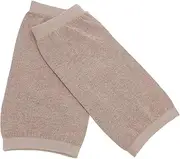 Outanaya 2 Pack Short Kneecap Warmers Cashmere Elastic Weave Sleeves for Men Women Sports Knee Support Running Hiking Basketball Football