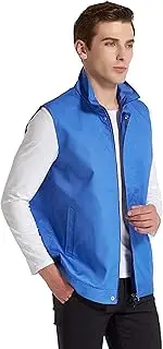 [CNPRAZ] EMF Shielding Radiation Protective Vest Silver Fiber GSM Base Station Substation and Communication Electromagnetic Radiation Protective,Blue,M