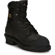 Chippewa Men's 55058 8" Waterproof Comp Toe Insulated EH Logger Boots, Size 8 XW