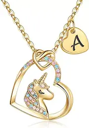 Valentines Day Gifts - Unicorn Gifts for Girls 14K Gold/White Gold/Rose Gold Pla