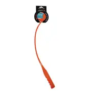 Scream Ball Launcher Throw & Fetch Dog Toy Loud Orange 65cm