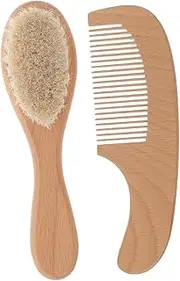 Generic Cradle Cap Scalp Scrubber Soft Bristle Baby Wash Brush Set for Newborns Bath Time Grooming