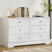 6 Chest of Drawers LEIF White Modern Storage Furniture Bedroom Organizer Home Decor