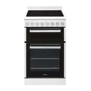 Euromaid 54cm Freestanding Electric Oven With Ceramic Cooktop EFS54FC-DCW