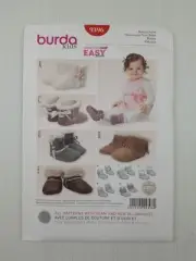 Burda Sewing Pattern 9396 Infant Toddler Booties Pattern Size 5 styles NEW