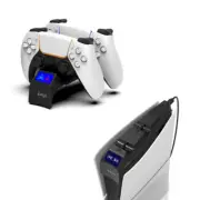 For PS5 Slim Games Controller Charger Station Headset Stand Charging Mount Dock