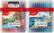 MONAMI Plus Pen 3000 Felt Tip Pens, Fine Point (0.4mm)