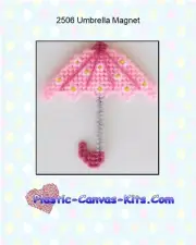 Umbrella Magnet - Plastic Canvas Pattern or Kit