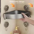 Load-bearing Bathroom Caddy Mirror Organizer Suction Cup Shower for Shower