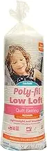 Fairfield 72 by 90-Inch Low-Loft Bonded Polyester Batting, Twin