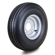 WANDA Trailer Tire Wheel Assembly 5.70-8 6-Ply w/5 Lugs on 4.5" PCD Silver Rim