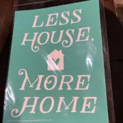 LESS HOUSE MORE HOME-Chalk Couture Transfer DEC 2019 Club Size B NIP Retired