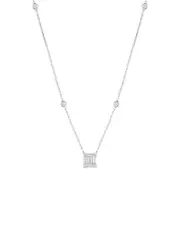 Sphera Milano Silver CZ Cluster Pendant Necklace