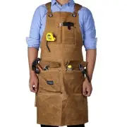 Shop Apron for Men Women Woodworking Aprons Heavy Duty Work Apron with Pockets