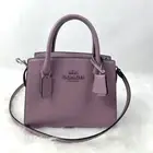 COACH Andrea Carryall Bag Crossbody In Leather CP081 Silver/Lilac NWT