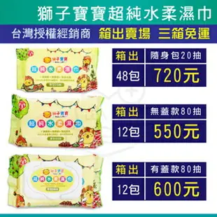 紙巾 濕紙巾 獅子寶寶 發票 免運 貝恩 南六 厚 台灣製造 80抽 20抽 有蓋 無蓋 外出型