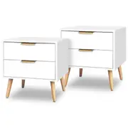 ALFORDSON 2 Drawer Bedside Table Set of 2