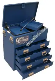 Tradesman Ute and Truck Toolbox, Heavy Duty Tool Box, 4 Drawer Flat Top Blue