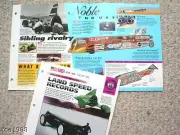 LAND SPEED Record BROCHURES / Articles Collection: Jet Cars
