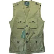 BERETTA Gallery Mens Serengeti Hunting Safari Vest Green (MSRP $450)