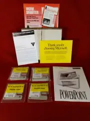 Vintage MIcrosoft PowerPoint Version 4.0 - PC - Brand New Sealed Discs & Books