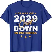 [JINNGLA] Class of 2029 Count Down Graduating Fun First Day 8th Grader T-Shirt