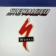 Lot of 2 - Specialized MTB Mountain Bike Racing Stickers 4.5" & 6" - VTG NOS