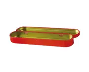 Pen Case Simple Metal Pencil Case Mini Hinged Tin Box Makeup Brushes Organizers
