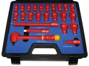 Metric VDE Insulated Socket Set 24 Piece T&E Tools IS424