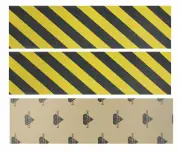 Black Diamond Skateboard Grip Tape Caution Stripe 9" x 33" Griptape 3 Sheets