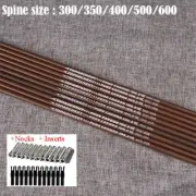 31" Pure Carbon Arrow Shafts SP300/350/400/500/600 for Recurve bow/Compound bow