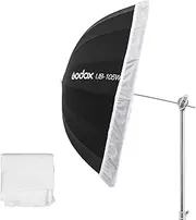 Godox UB-105W 41in Parabolic Black White Reflective Umbrella Studio Light Umbrella with Diffuser Cover Cloth