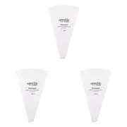 3x Appetito Standard Piping Bag No.1 28cm White Bakeware Cake Decoration Kit