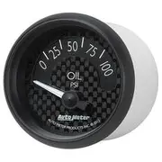 Autometer GT Series Oil Pressure Gauge Electric - 0 - 100 PSI, 2 1/16 Inch, Short Sweep, AU8027