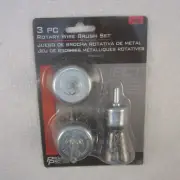 Project Pro 1462 3 Piece Rotary Wire Brush Set