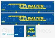 Code 3 Adhesive Vinyl Trailer Decal - LKW Walter - 1/50 1/76 1/148 1/87 1/64